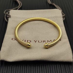 David Yurman Twisted Gold Bracelet 5mm